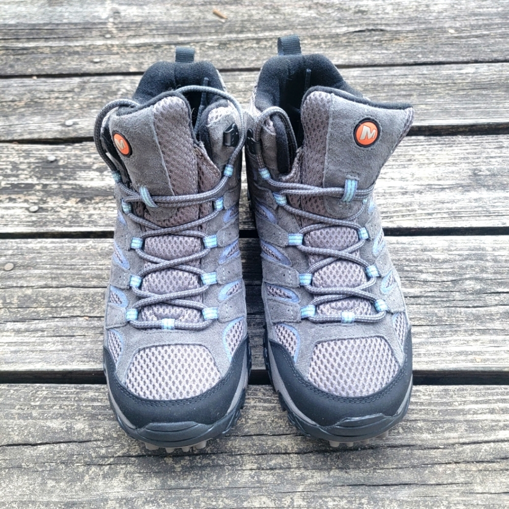 NWOT Women's Merrell Moab 2 Mid Waterproof Hiking Boot in Granite Gray size 10